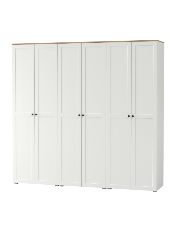 Остин 13.224 Шкаф 3 шт., цвет белый шагрень/дуб крафт золотой, ШхГхВ 240х54,3х229,6 см.