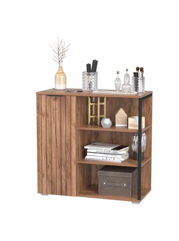 Гранд 16.222 Комод, цвет дуб крафт табачный, ШхГхВ 82х38,4х81,5 см., универсальная сборка