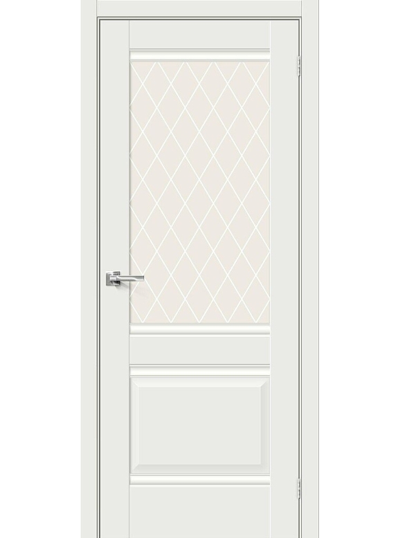 Прима-3 White Matt White Сrystal