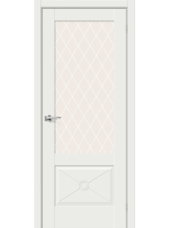 Прима-13.Ф2.0.0 White Matt White Сrystal