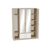 Шкаф 4-х створчатый Сопрано ШК-224 с зеркалами и 2-мя ящиками
