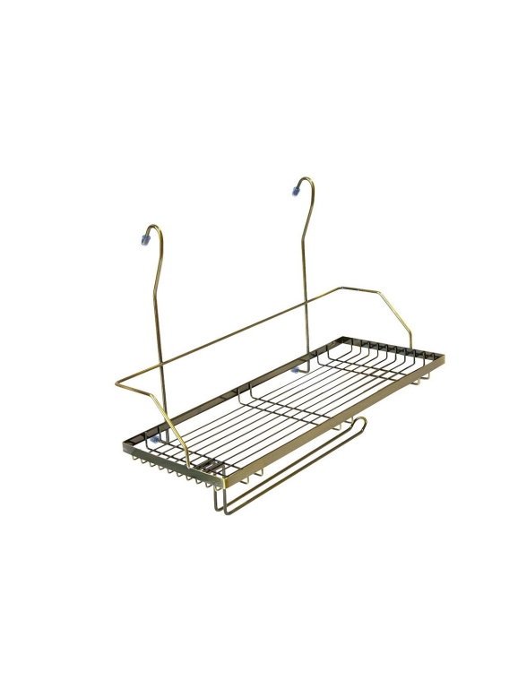 Полка одноярусная с держателем под полотенца