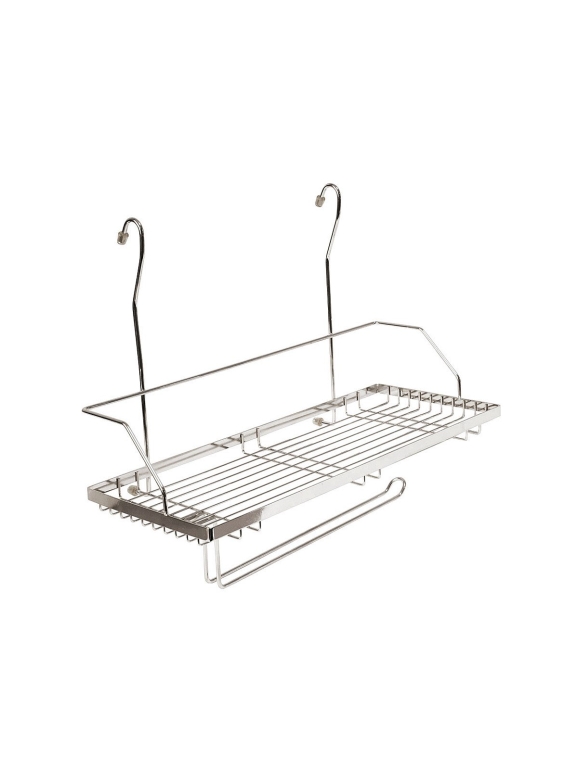 Полка одноярусная с держателем под полотенца