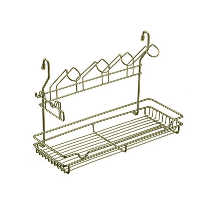 Полка одноярусная с подставкой для 4-х кружек