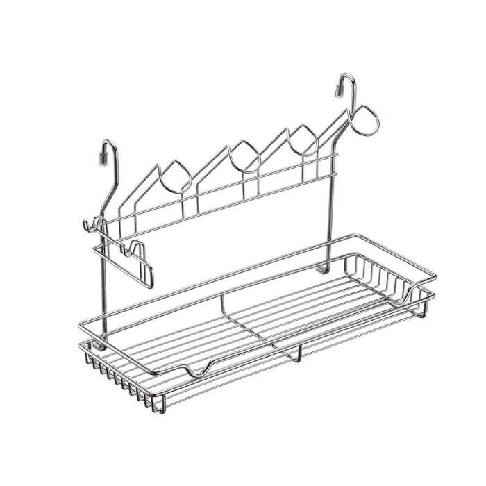Полка одноярусная с подставкой для 4-х кружек