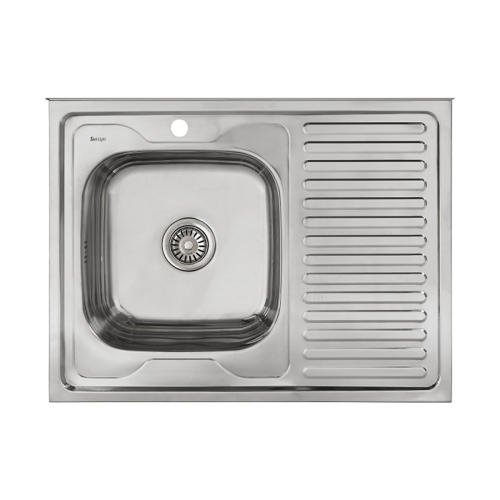 Мойка накладная 806016/0,6 1Ч1К (левая)