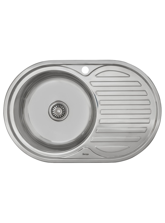 Мойка врезная Vivat 775016/0,6 1Ч1К (левая)