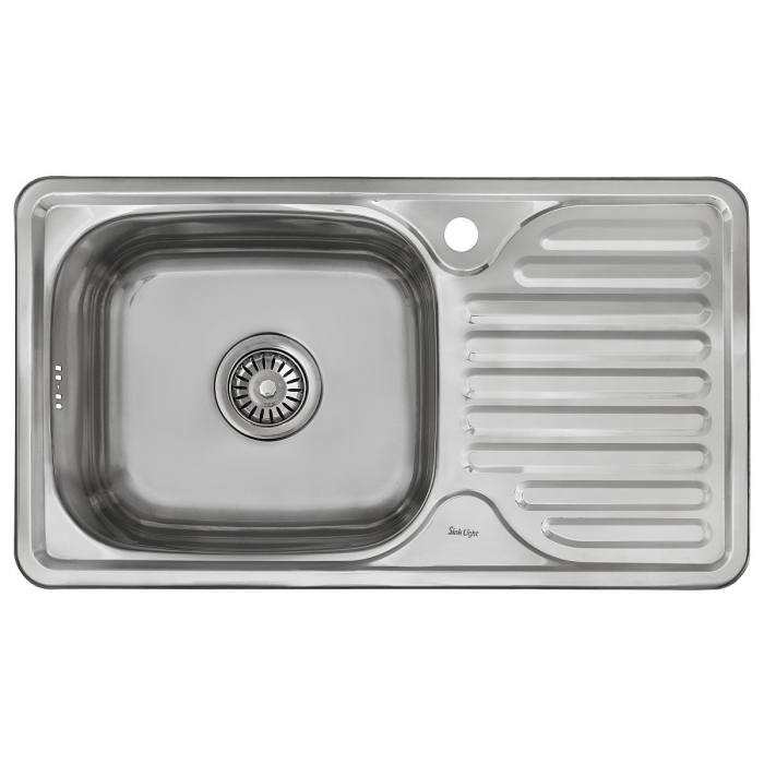 Мойка врезная 764218/0,6 1Ч1К (левая)