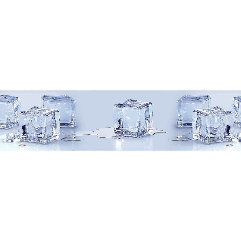 Фартук для кухни «Белый лед»