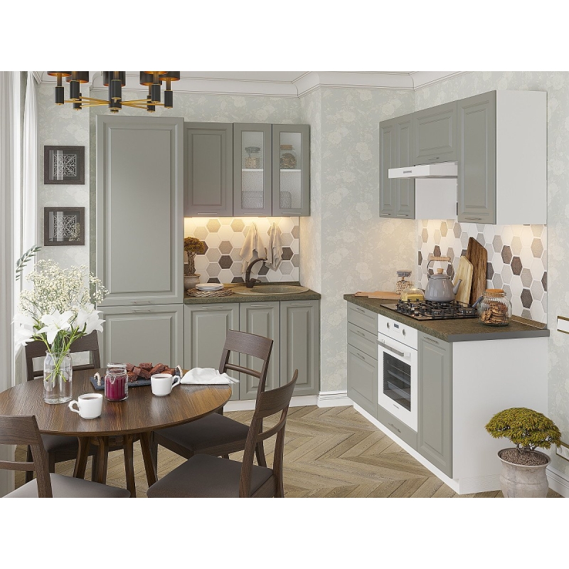 Фартук для кухни «Монохромные соты»