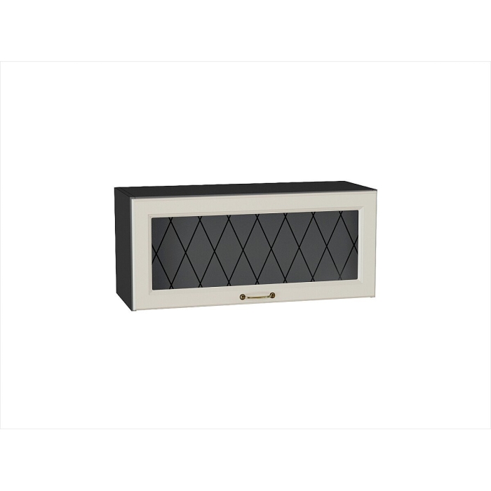 Шкаф верхний горизонтальный остекленный Ницца