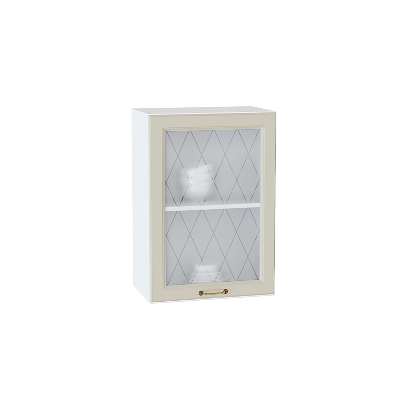 Шкаф верхний с 1-ой остекленной дверцей Ницца