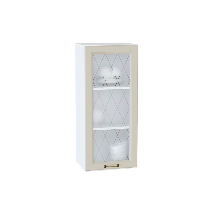 Шкаф верхний с 1-ой остекленной дверцей Ницца