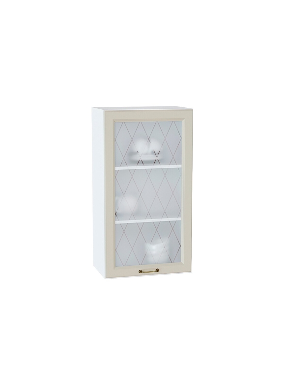 Шкаф верхний с 1-ой остекленной дверцей Ницца