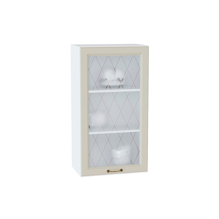 Шкаф верхний с 1-ой остекленной дверцей Ницца