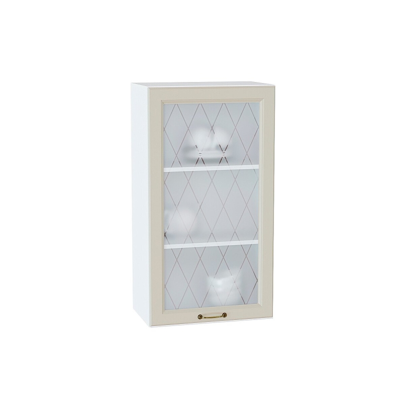 Шкаф верхний с 1-ой остекленной дверцей Ницца