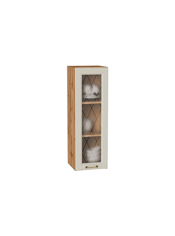 Шкаф верхний с 1-ой остекленной дверцей Ницца