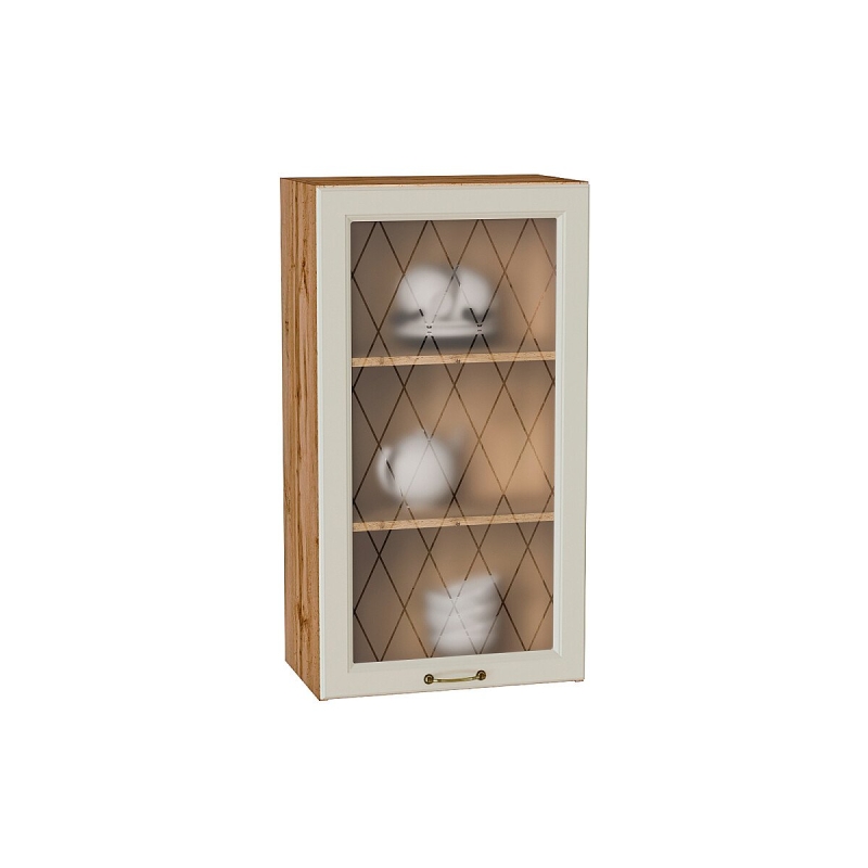 Шкаф верхний с 1-ой остекленной дверцей Ницца