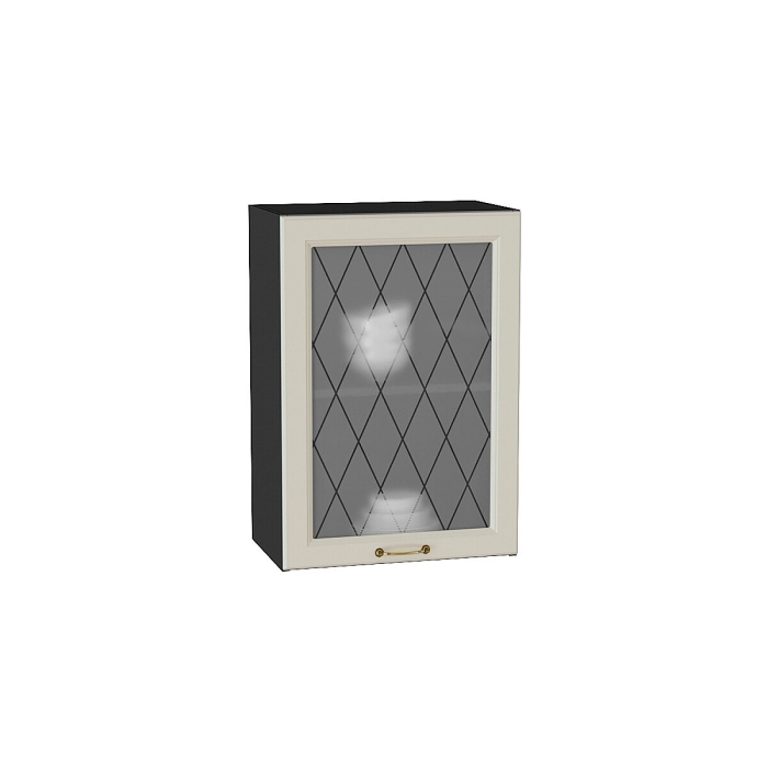 Шкаф верхний с 1-ой остекленной дверцей Ницца