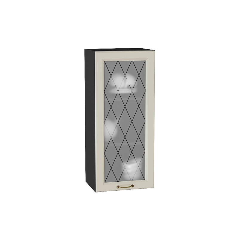 Шкаф верхний с 1-ой остекленной дверцей Ницца