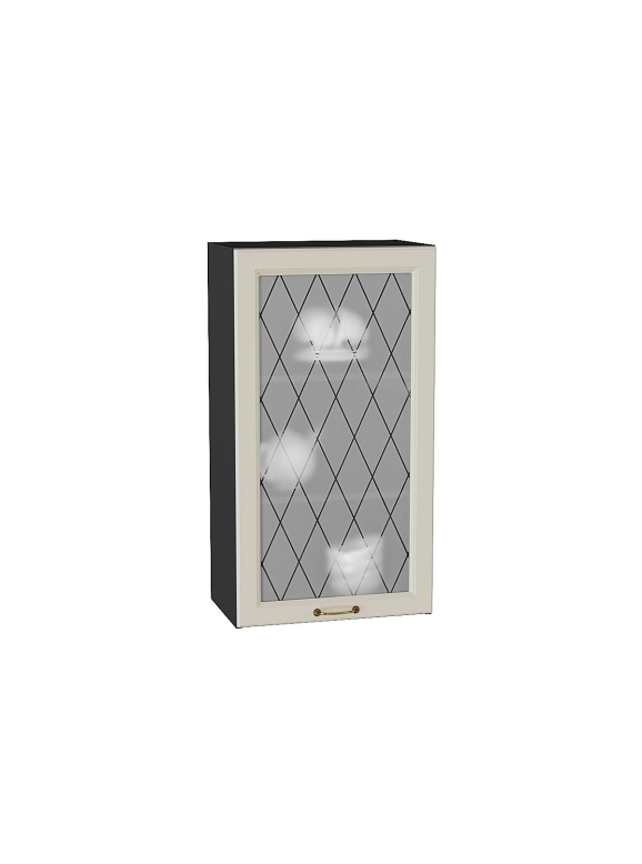 Шкаф верхний с 1-ой остекленной дверцей Ницца