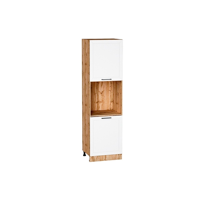 Шкаф пенал с 2-мя дверцами под технику Глетчер