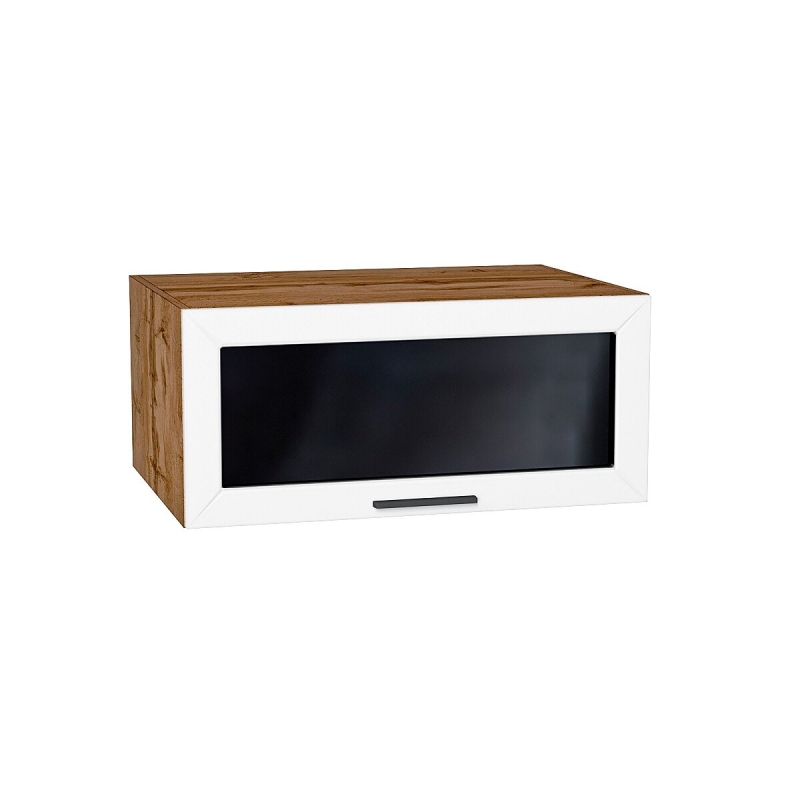 Шкаф верхний горизонтальный остекленный глубокий Глетчер