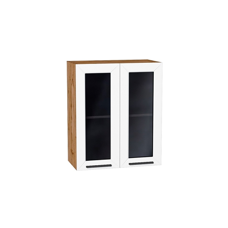 Шкаф верхний с 2-мя остекленными дверцами Глетчер