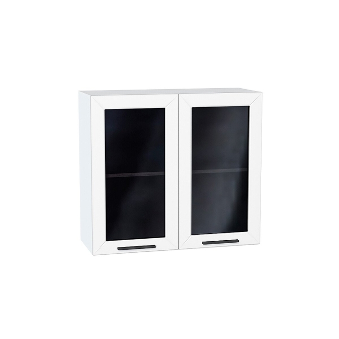 Шкаф верхний с 2-мя остекленными дверцами Глетчер