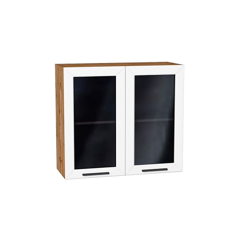 Шкаф верхний с 2-мя остекленными дверцами Глетчер