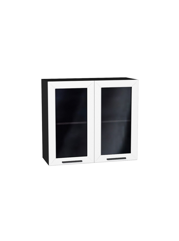 Шкаф верхний с 2-мя остекленными дверцами Глетчер