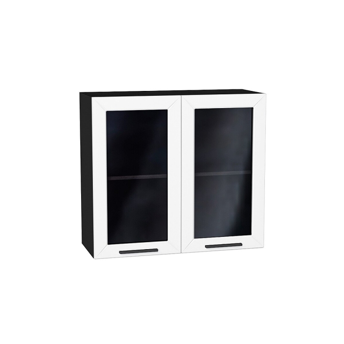 Шкаф верхний с 2-мя остекленными дверцами Глетчер