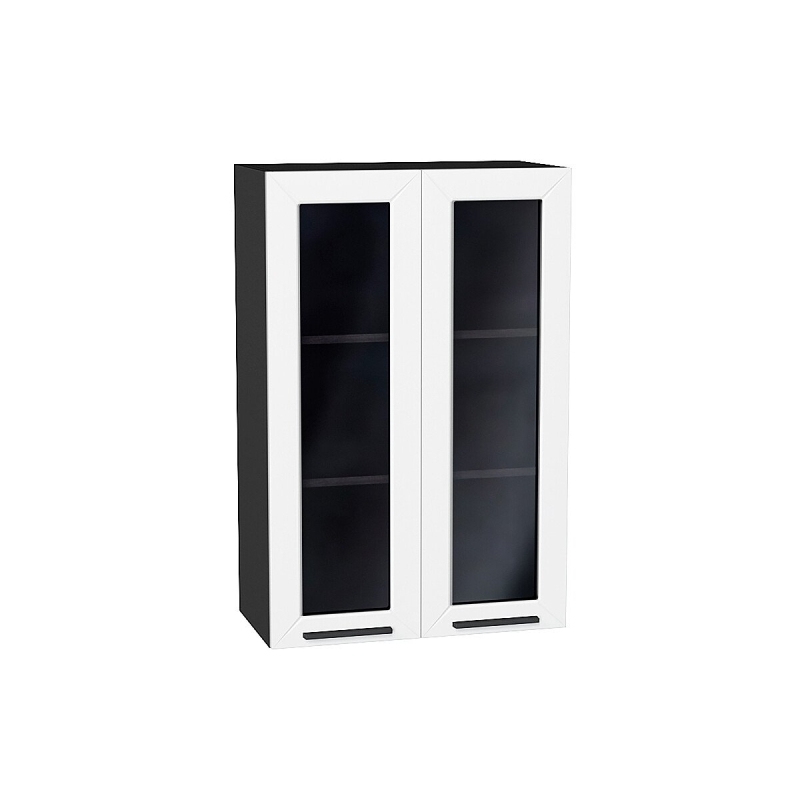 Шкаф верхний с 2-мя остекленными дверцами Глетчер