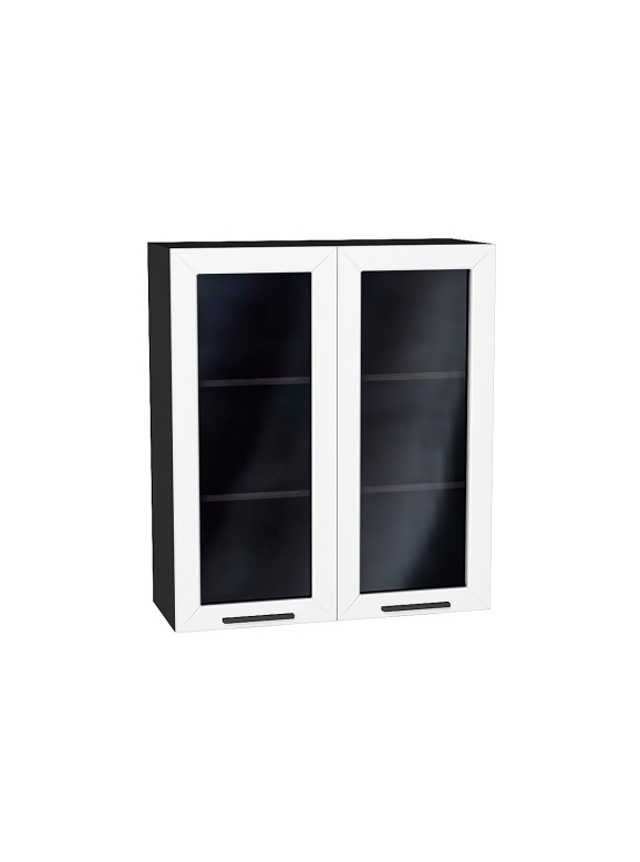 Шкаф верхний с 2-мя остекленными дверцами Глетчер