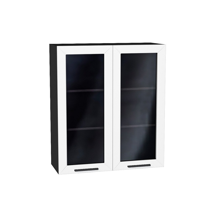 Шкаф верхний с 2-мя остекленными дверцами Глетчер