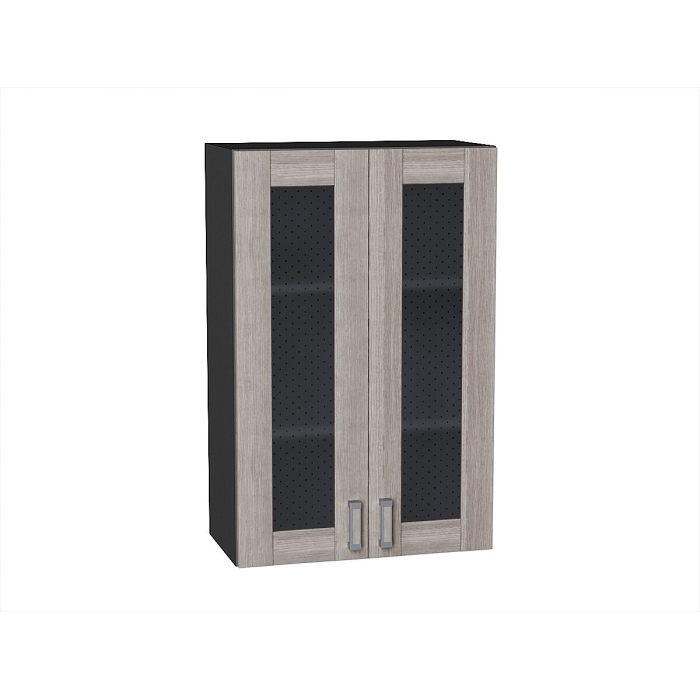 Шкаф верхний с 2-мя остекленными дверцами Лофт