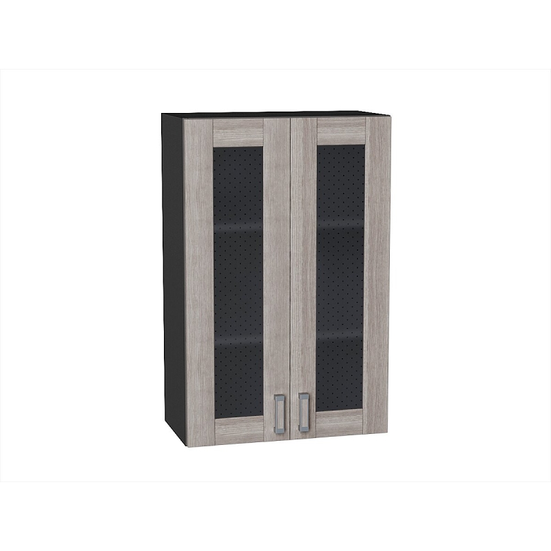 Шкаф верхний с 2-мя остекленными дверцами Лофт