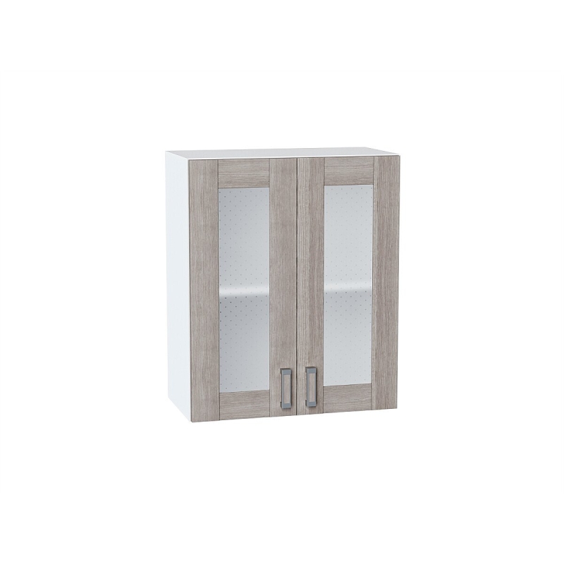 Шкаф верхний с 2-мя остекленными дверцами Лофт