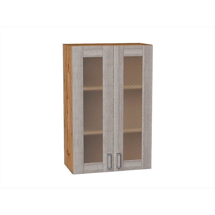 Шкаф верхний с 2-мя остекленными дверцами Лофт