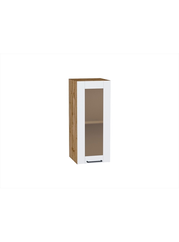 Шкаф верхний с 1-ой остекленной дверцей Флэт Плюс