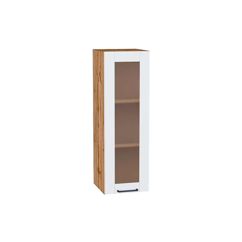 Шкаф верхний с 1-ой остекленной дверцей Флэт Плюс