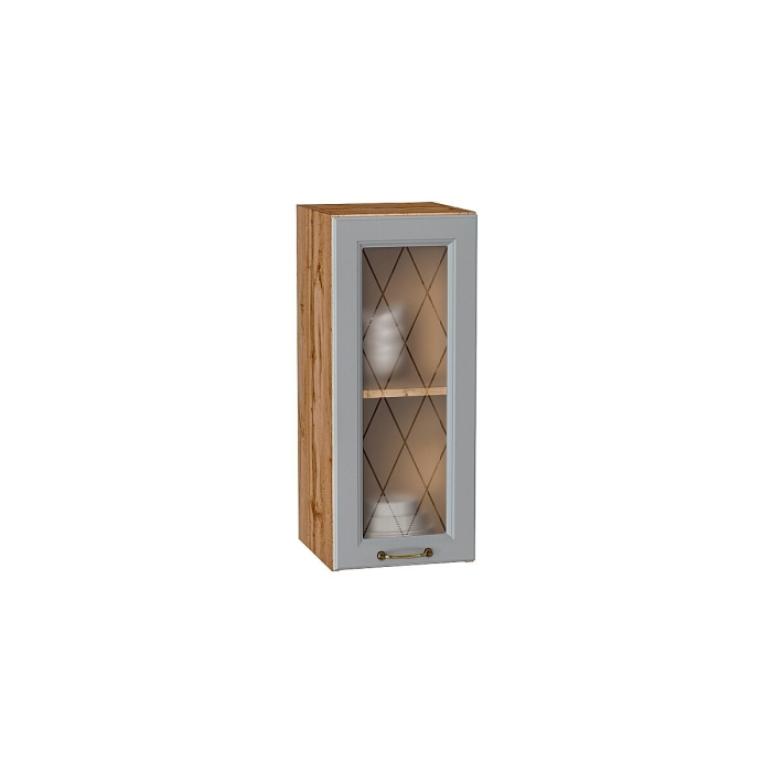 Шкаф верхний с 1-ой остекленной дверцей Ницца