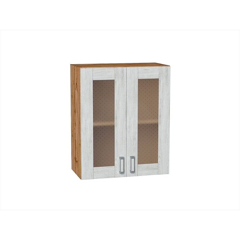 Шкаф верхний с 2-мя остекленными дверцами Лофт