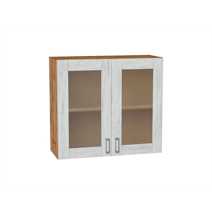 Шкаф верхний с 2-мя остекленными дверцами Лофт