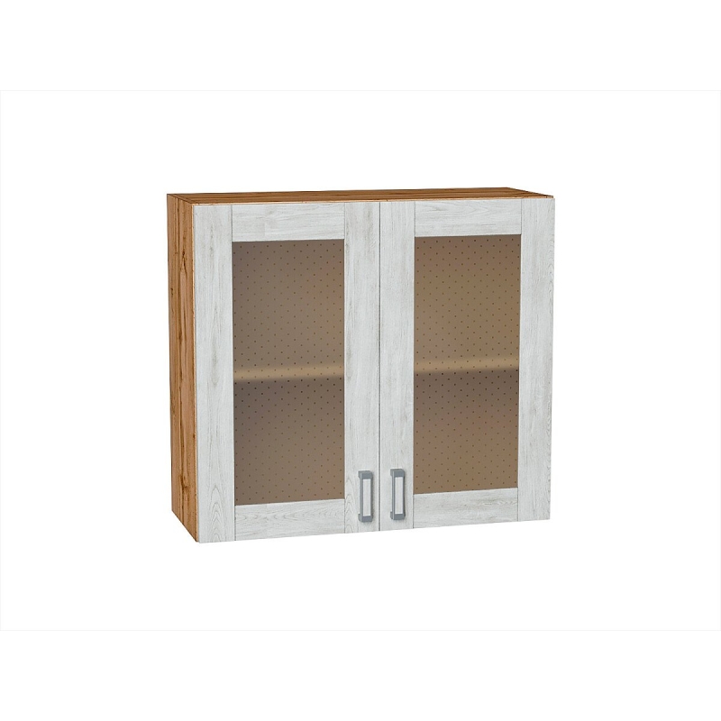 Шкаф верхний с 2-мя остекленными дверцами Лофт