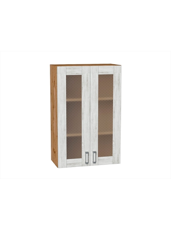 Шкаф верхний с 2-мя остекленными дверцами Лофт