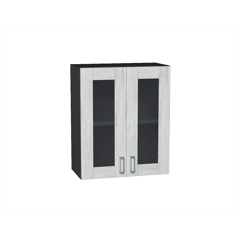 Шкаф верхний с 2-мя остекленными дверцами Лофт