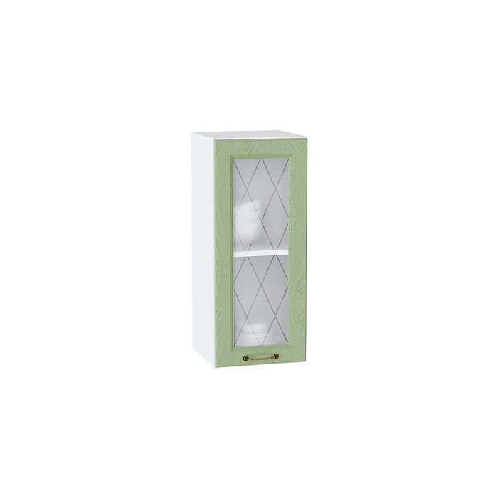 Шкаф верхний с 1-ой остекленной дверцей Ницца