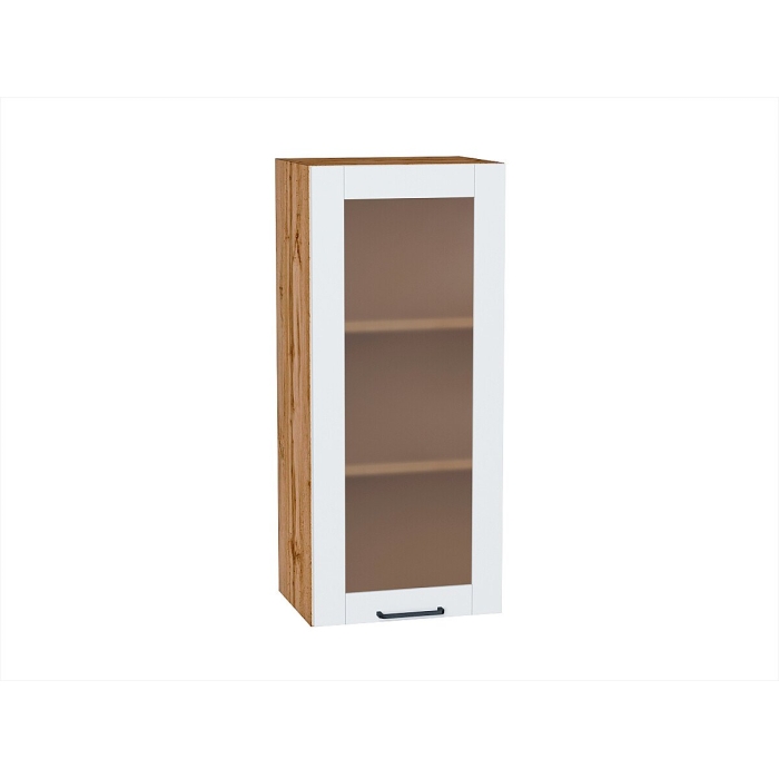 Шкаф верхний с 1-ой остекленной дверцей Флэт Плюс