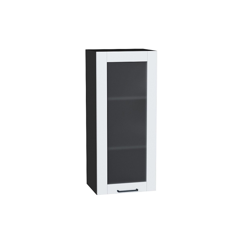 Шкаф верхний с 1-ой остекленной дверцей Флэт Плюс